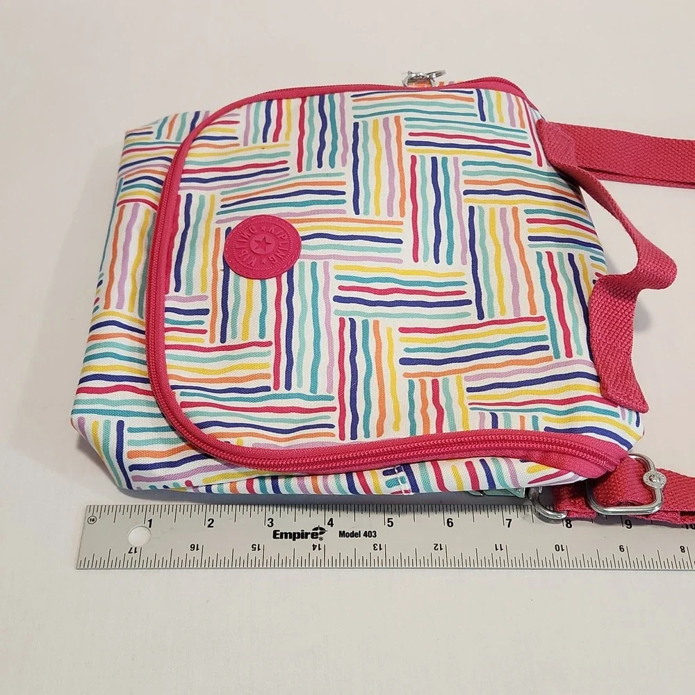 Kipling Kichirou Insulated Crossbody With Handle Lunch Bag Multicolor Stripes‎